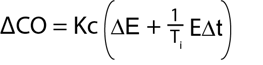 discretized non-Interactive velocity PID P+I